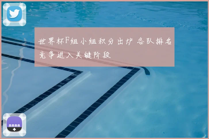 世界杯F组小组积分出炉 各队排名竞争进入关键阶段