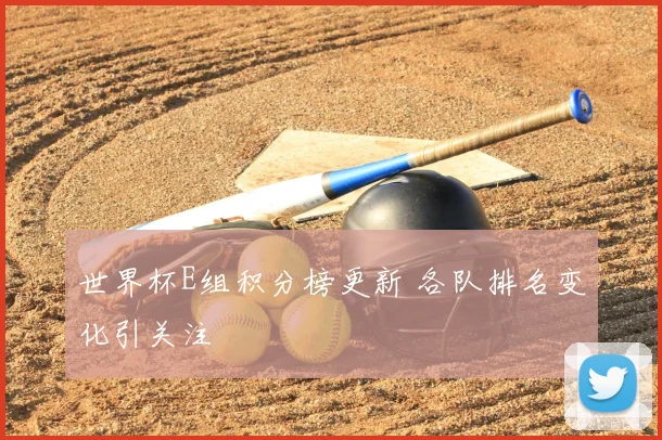 世界杯E组积分榜更新 各队排名变化引关注