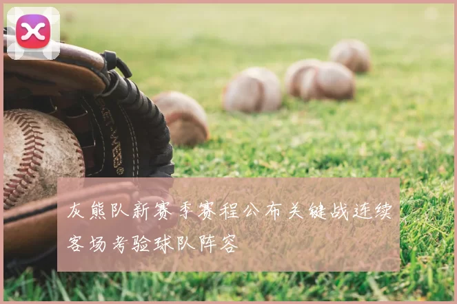 灰熊队新赛季赛程公布关键战连续客场考验球队阵容