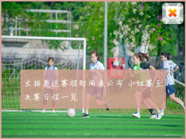 女排奥运赛程时间表公布 小组赛至决赛日程一览